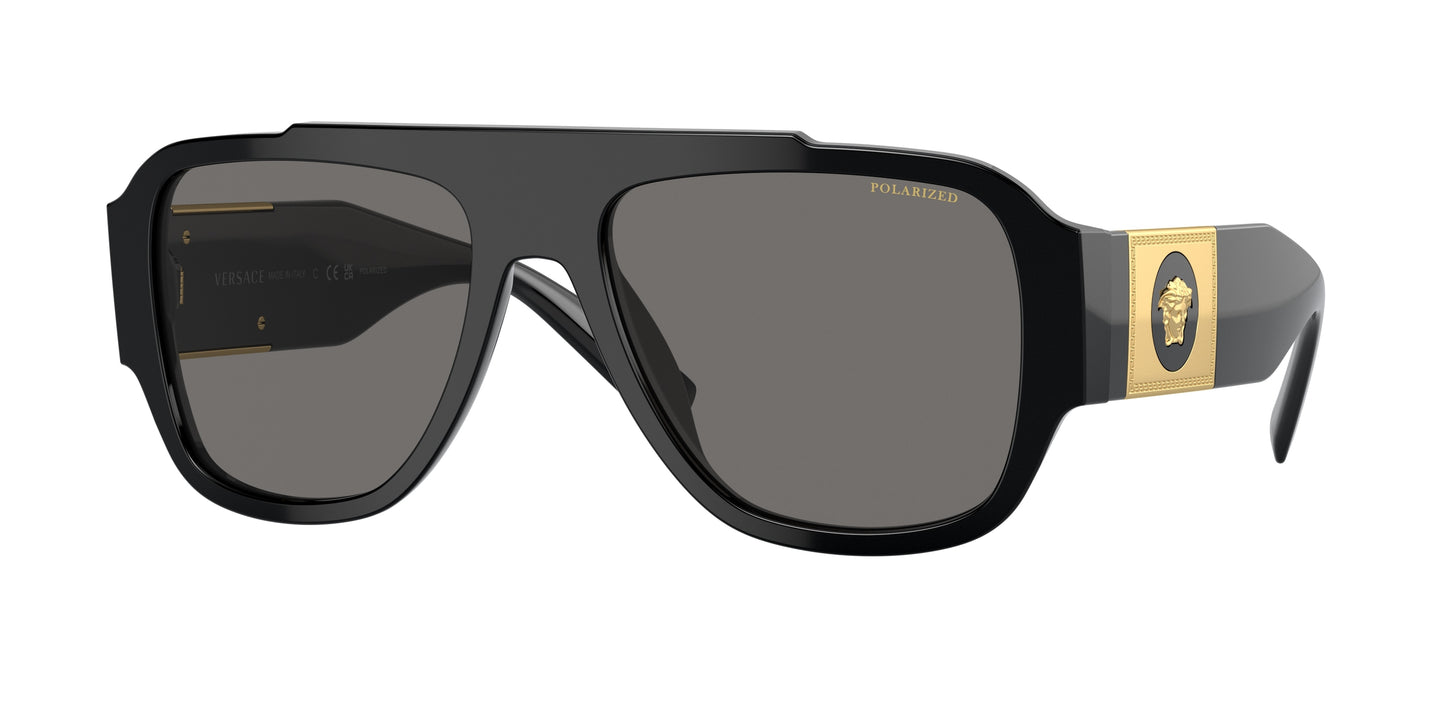 Versace VE4436U Pillow Sunglasses GB1/81-Black 57-140-18 - Color Map Black