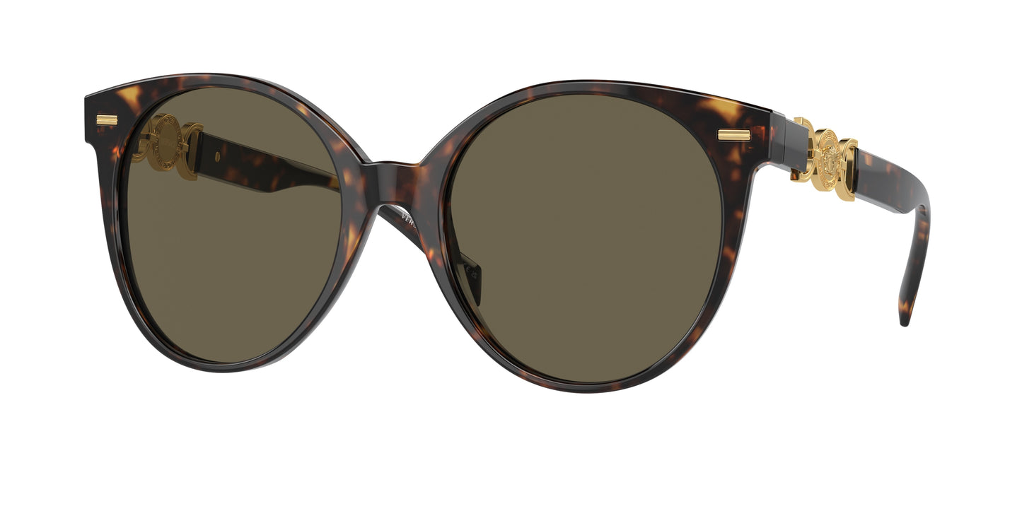 Versace VE4442 Phantos Sunglasses 108/3-Havana 55-140-20 - Color Map Tortoise