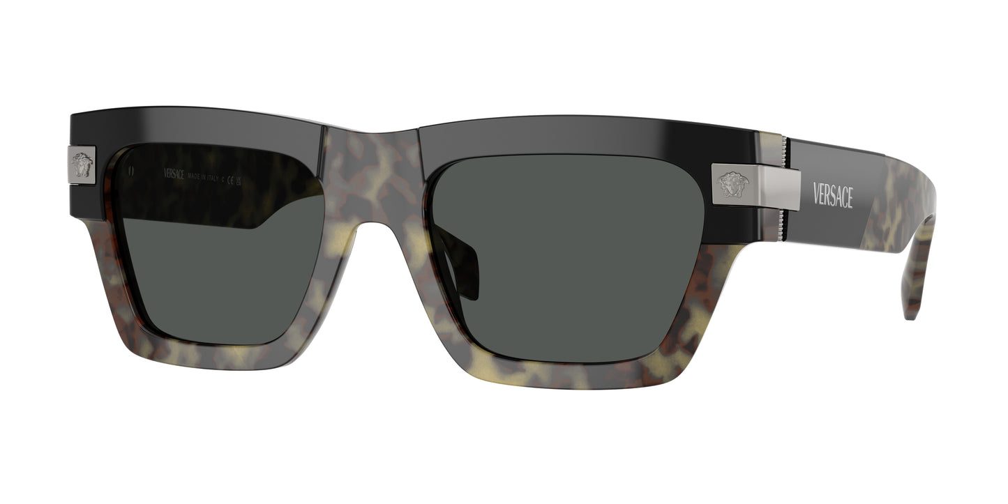 Versace VE4464 Rectangle Sunglasses 545687-Havana 55-145-20 - Color Map Tortoise