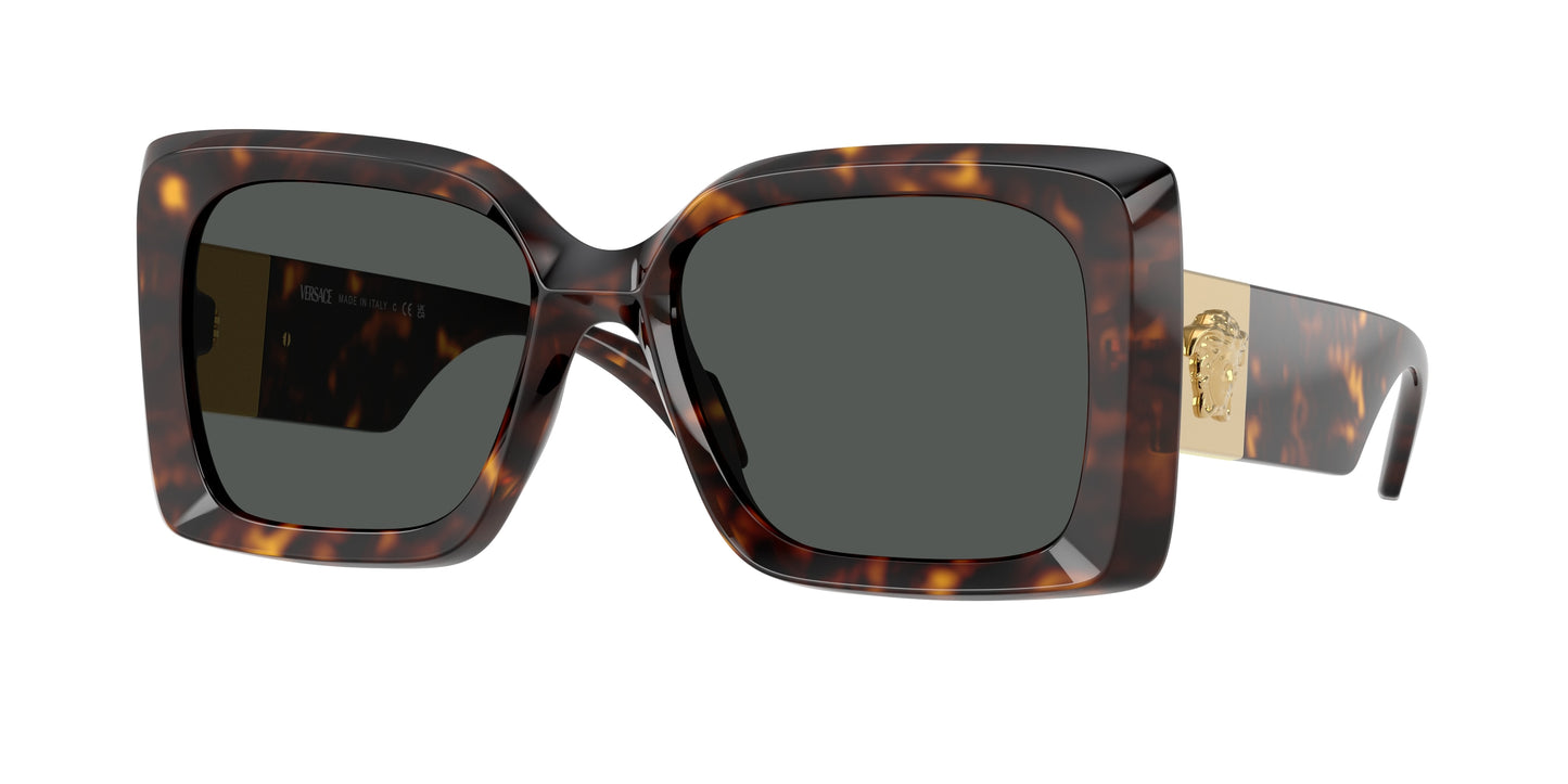 Versace VE4467U Irregular Sunglasses 108/87-Havana 54-140-18 - Color Map Tortoise