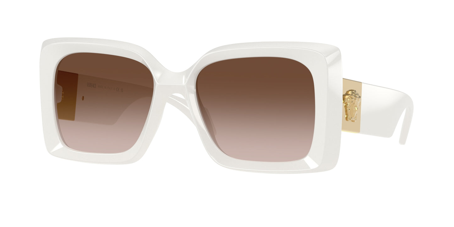 Versace VE4467U Irregular Sunglasses 546213-White 54-140-18 - Color Map White