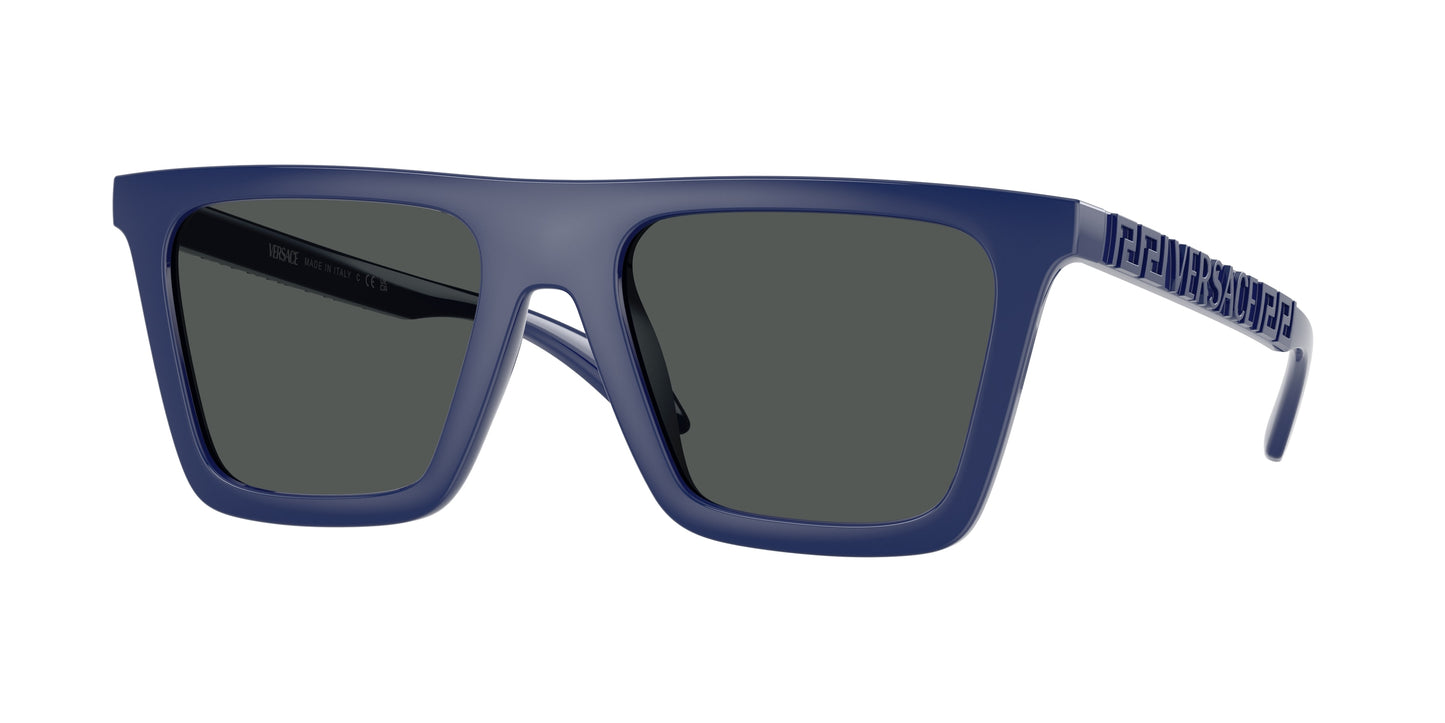 Versace VE4468U Rectangle Sunglasses 545087-Full Blue 53-140-19 - Color Map Blue