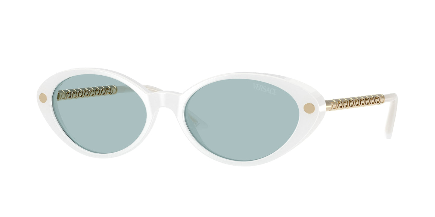 Versace VE4469 Oval Sunglasses 547172-White 54-140-17 - Color Map White