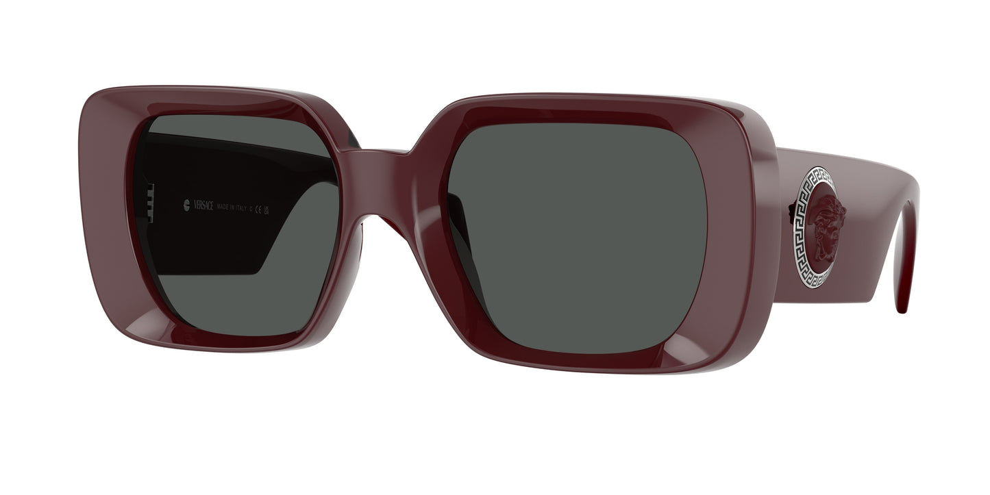Versace VE4473U Square Sunglasses 548787-Bordeaux 54-140-21 - Color Map Red