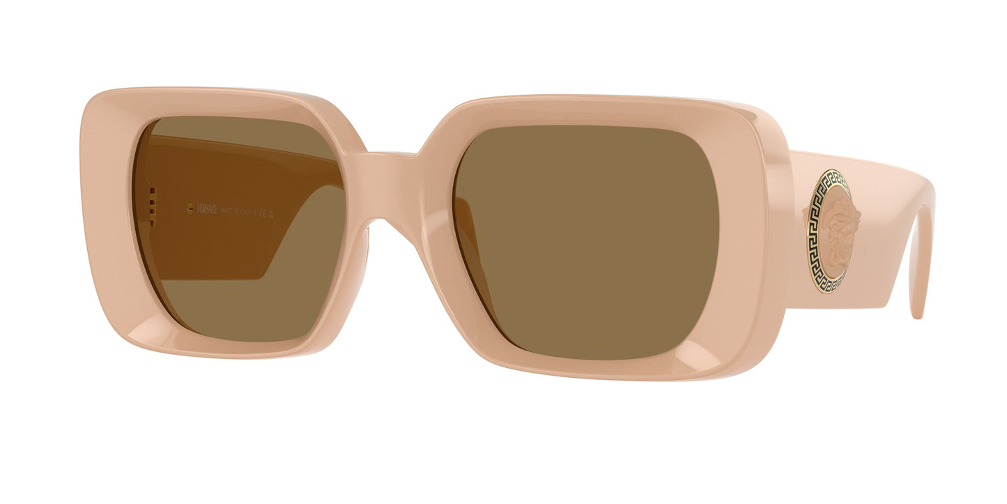 Versace VE4473U Square Sunglasses 548973-Beige 54-140-21 - Color Map Beige