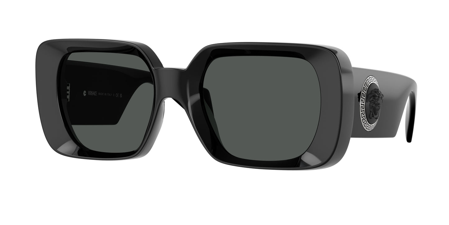Versace VE4473U Square Sunglasses GB1/87-Black 54-140-21 - Color Map Black