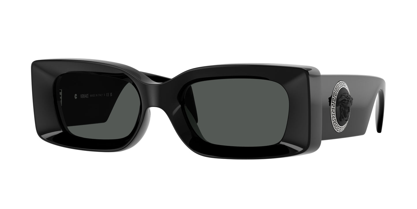 Versace VE4474U Rectangle Sunglasses GB1/87-Black 52-140-20 - Color Map Black