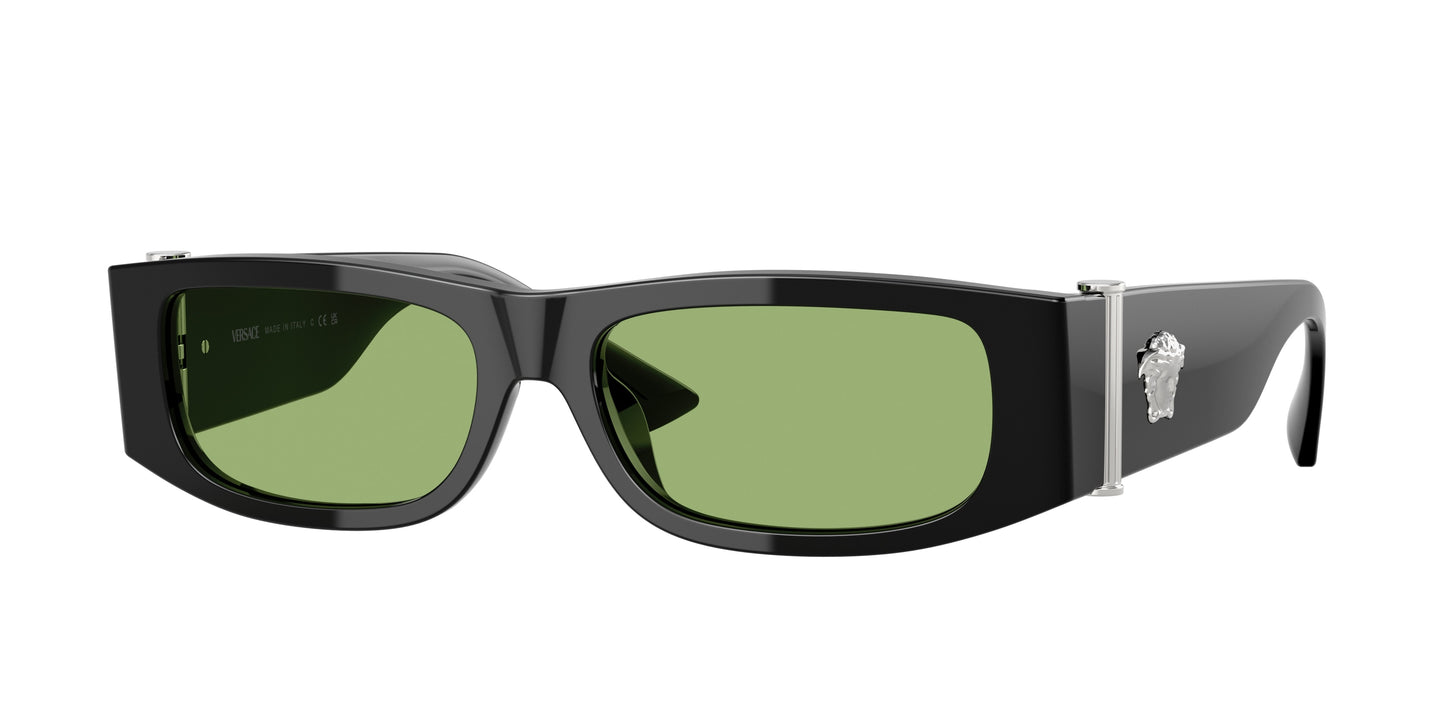 Versace VE4476U Rectangle Sunglasses GB1/2-Black 55-135-16 - Color Map Black
