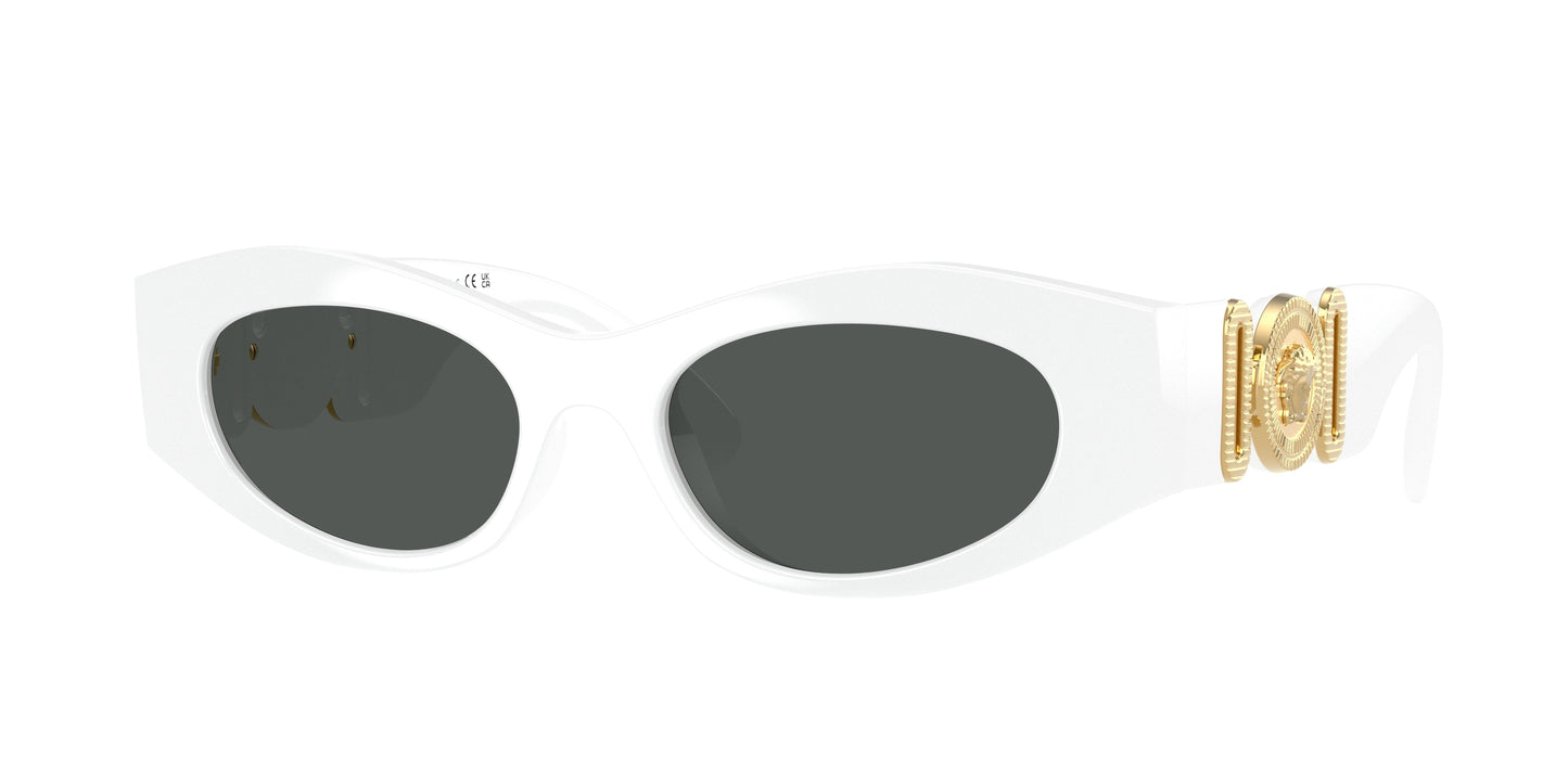 Versace VE4480U Oval Sunglasses 314/87-White 51-140-18 - Color Map White