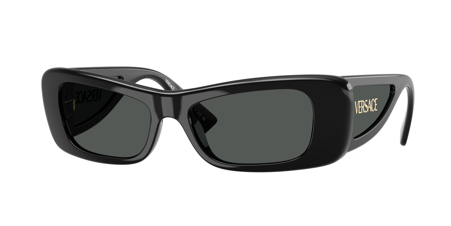 Versace VE4481 Cat Eye Sunglasses GB1/87-Black 54-135-17 - Color Map Black