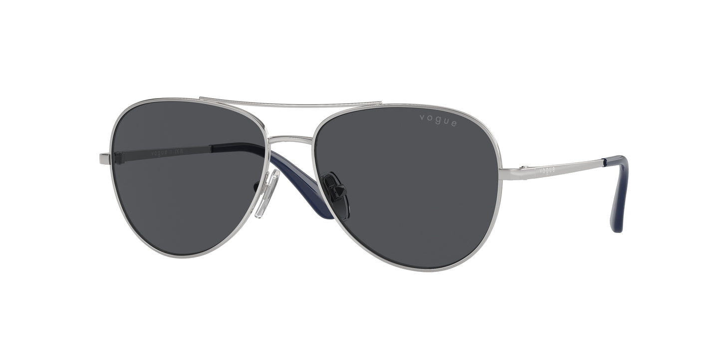 VOGUE JUNIOR SUN VJ1001 Pilot Sunglasses 323/87-Silver 52-120-14 - Color Map Silver