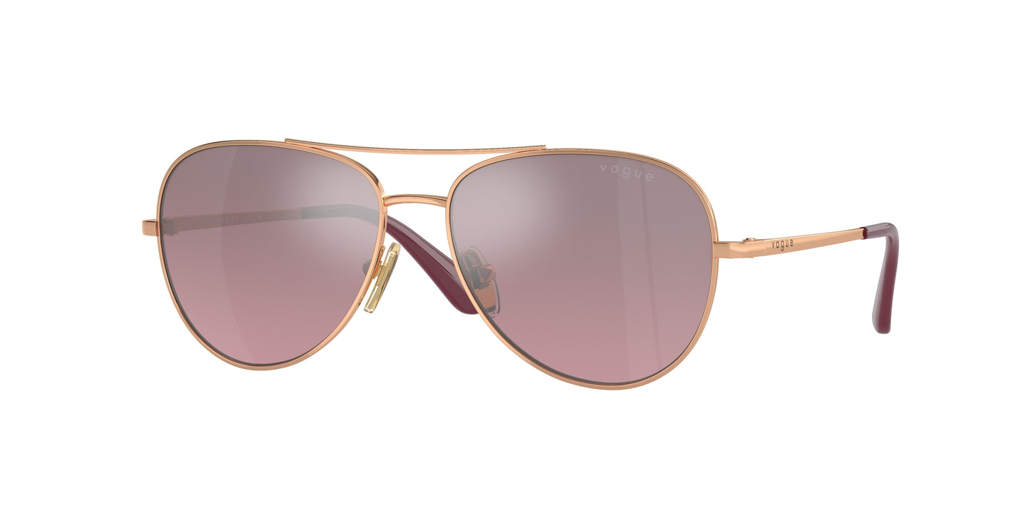 VOGUE JUNIOR SUN VJ1001 Pilot Sunglasses 51527A-Rose Gold 52-120-14 - Color Map Gold