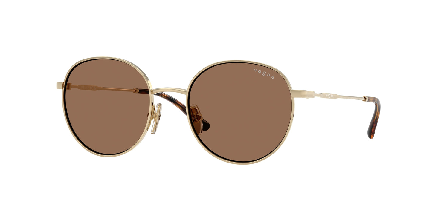 VOGUE JUNIOR SUN VJ1002 Round Sunglasses 848/73-Pale Gold 49-130-18 - Color Map Gold
