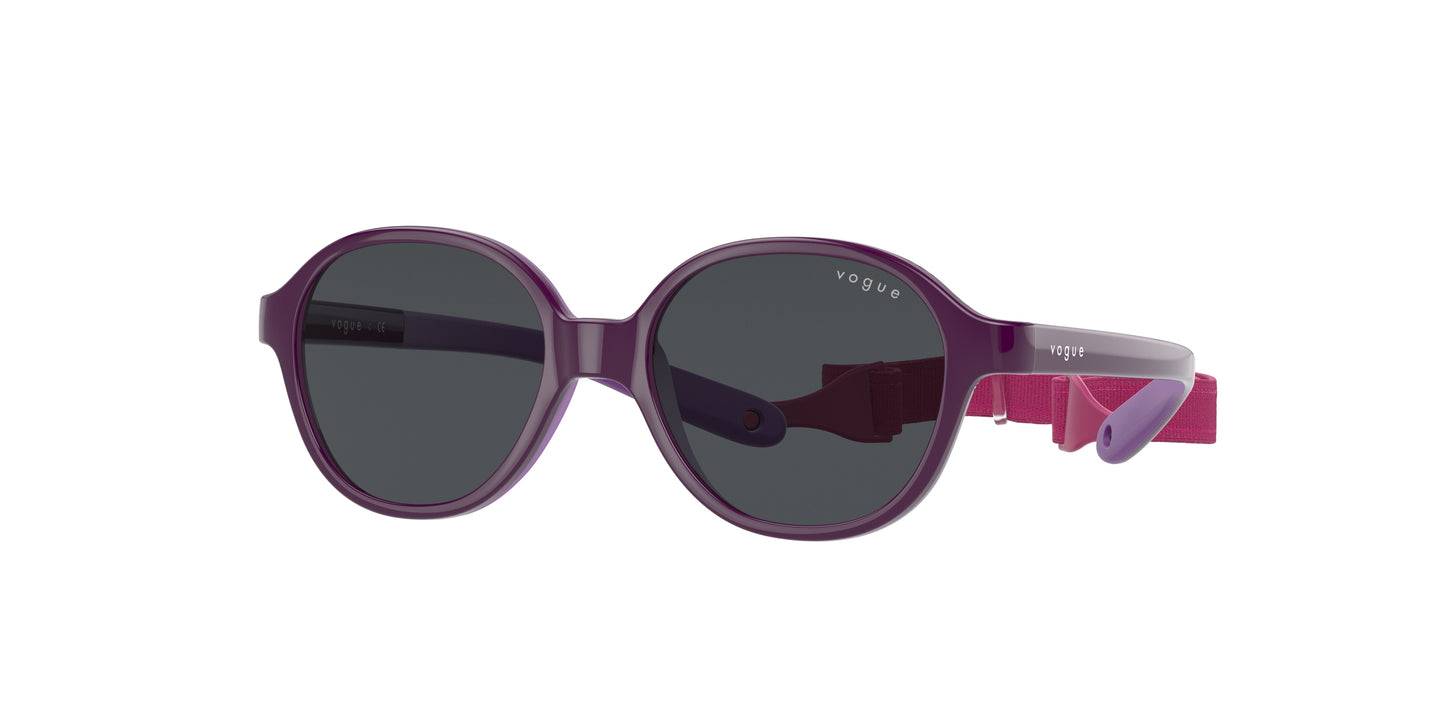 VOGUE JUNIOR SUN VJ2012 Pillow Sunglasses 297687-Violet On Rubber Violet 43-120-14 - Color Map Violet