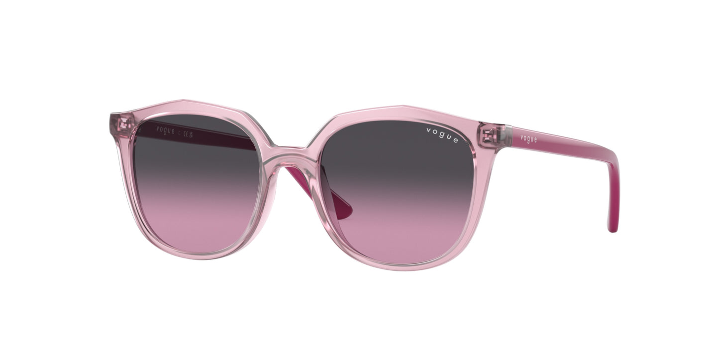 VOGUE JUNIOR SUN VJ2016 Irregular Sunglasses 278090-Transparent Purple 45-125-16 - Color Map Violet