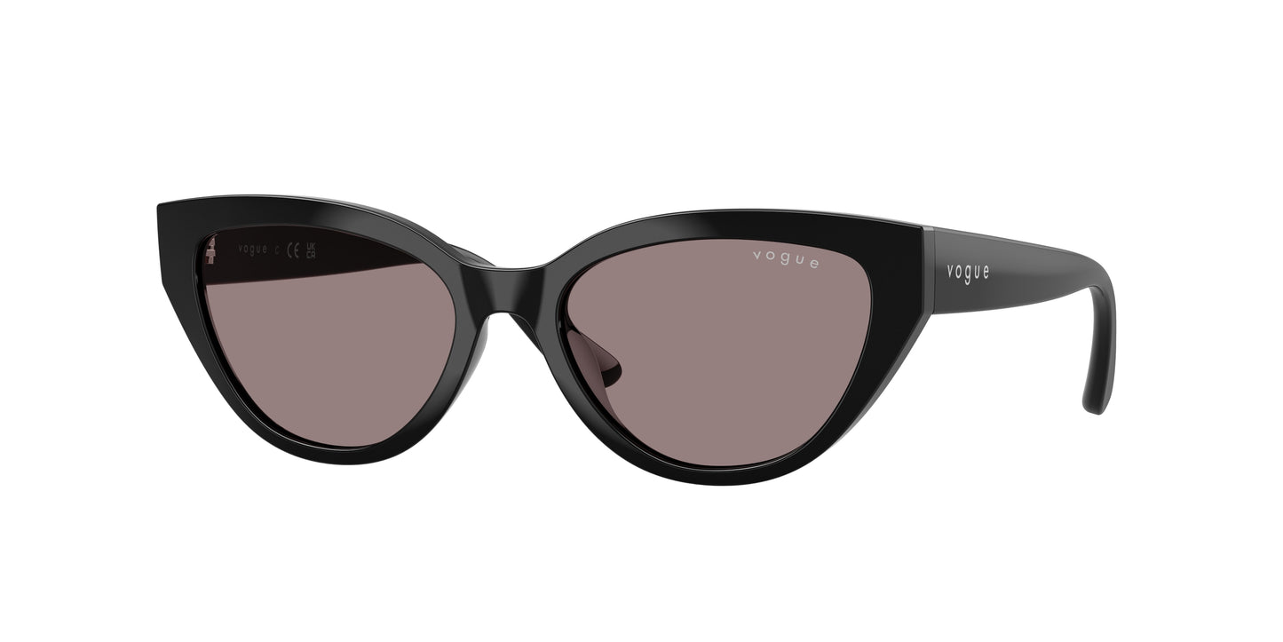 VOGUE JUNIOR SUN VJ2026 Butterfly Sunglasses W44/7N-Black 50-130-16 - Color Map Black