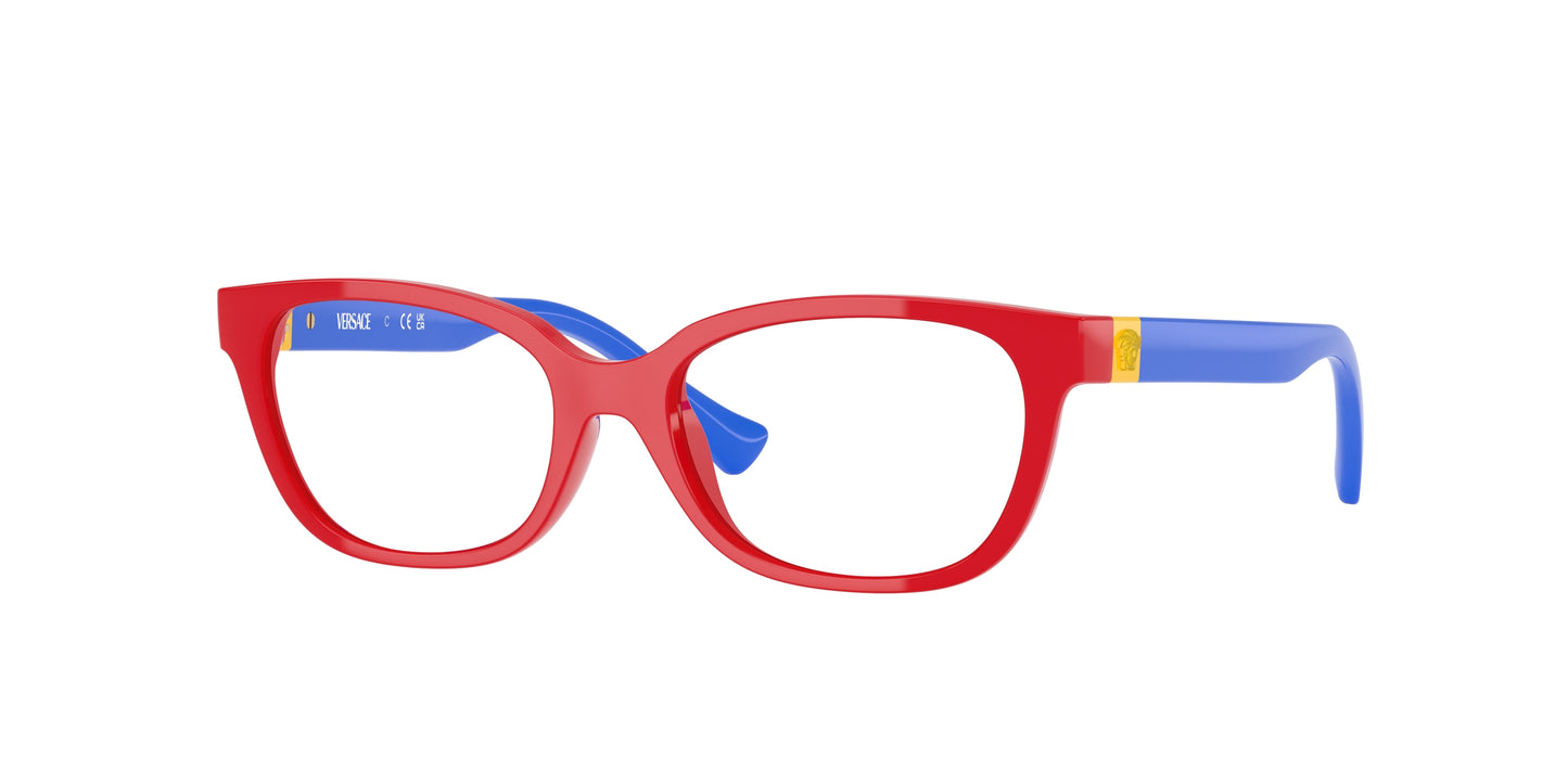 Versace Kids VK3006U Rectangle Eyeglasses 5065-Full Red 48-130-15 - Color Map Red