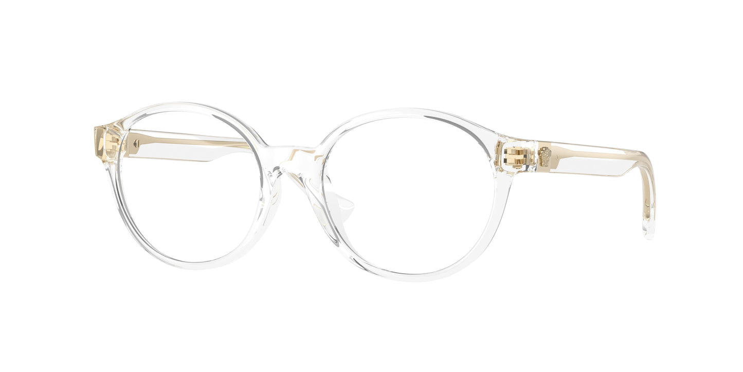 Versace Kids VK3007U Phantos Eyeglasses 148-Crystal 48-130-16 - Color Map Transparent