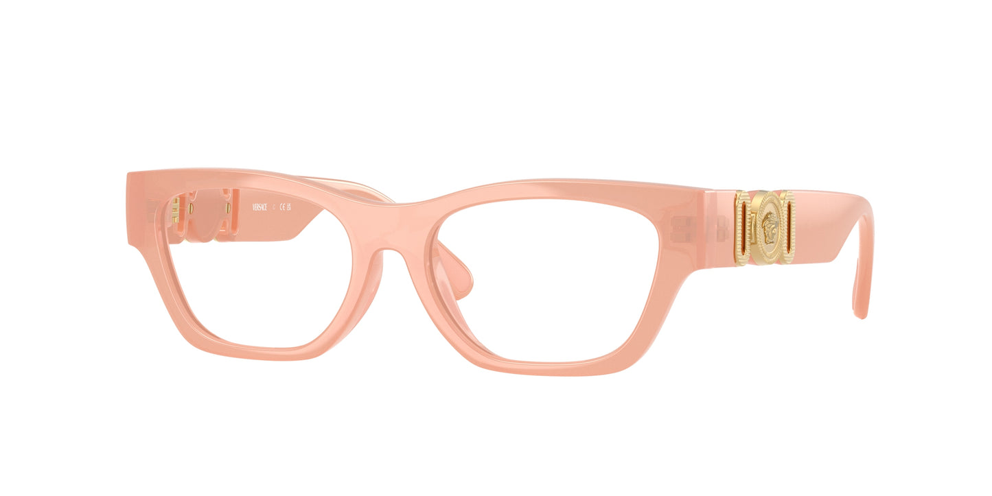 Versace Kids VK3008U Round Eyeglasses 5497-Nude Opalescent 48-130-15 - Color Map Pink