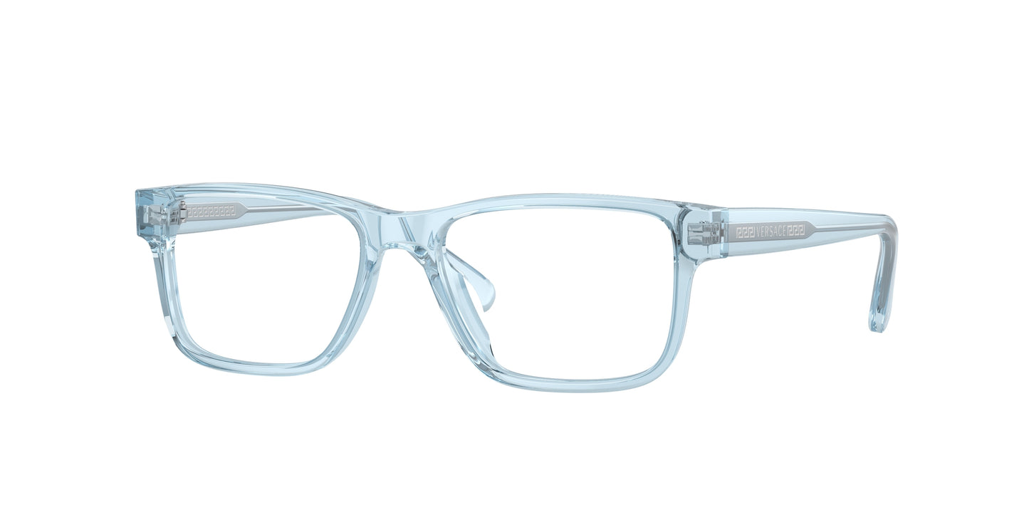 Versace Kids VK3324U Rectangle Eyeglasses 5378-Transparent Blue 47-130-15 - Color Map Blue