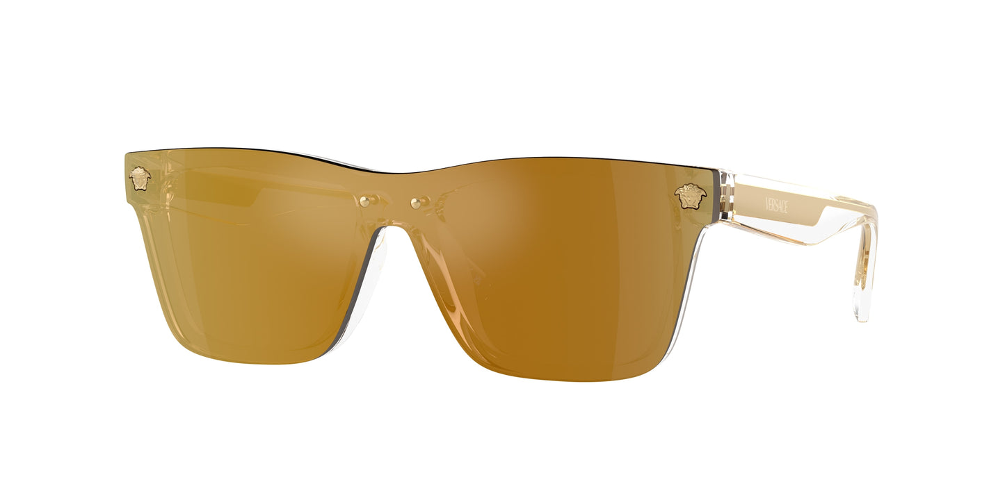 Versace Kids VK4004U Rectangle Sunglasses 148/7I-Crystal 28-130-128 - Color Map Transparent