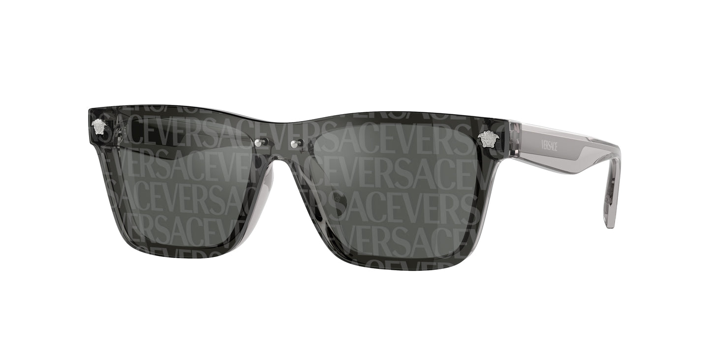 Versace Kids VK4004U Rectangle Sunglasses 593/AI-Grey 28-130-128 - Color Map Grey