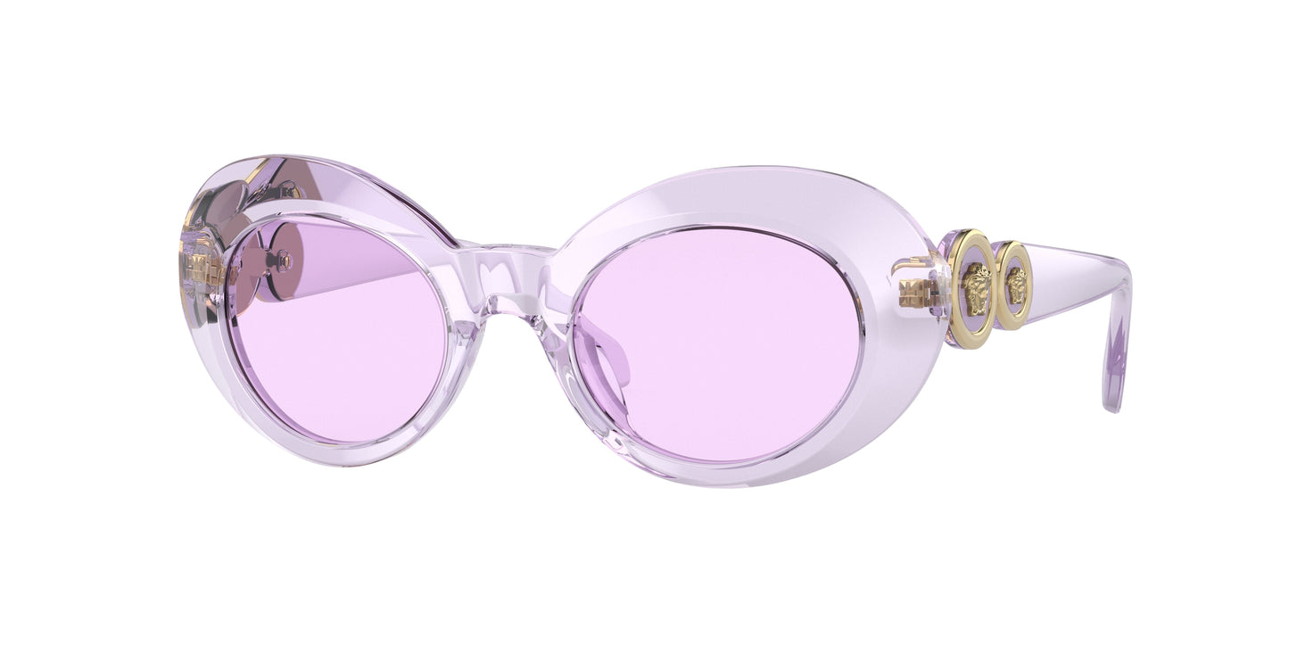 Versace Kids VK4428U Oval Sunglasses 53721A-Transparent Violet 45-130-20 - Color Map Violet