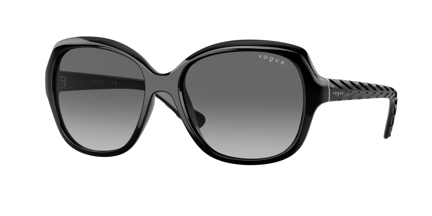 Vogue VO2871S Square Sunglasses W44/11-Black 56-135-16 - Color Map Black