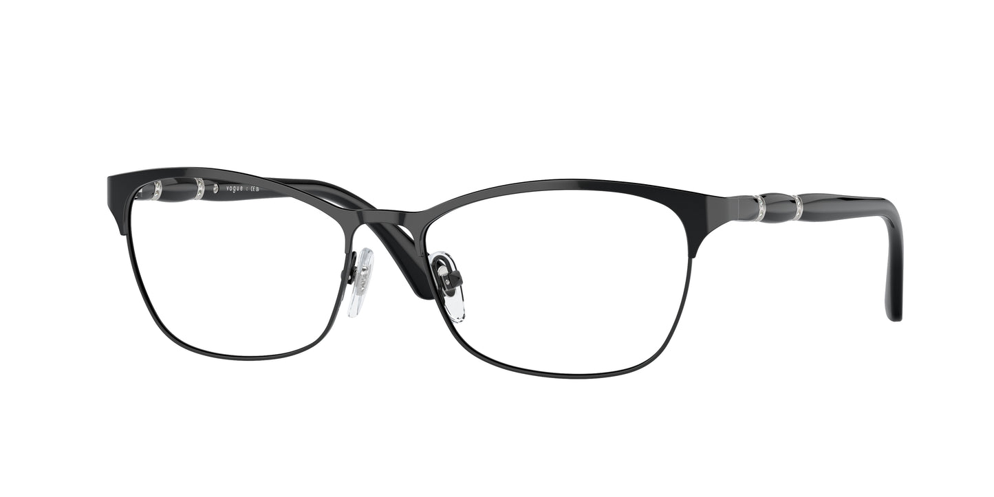 Vogue VO3987B Cat Eye Eyeglasses 352-Black 52-135-16 - Color Map Black