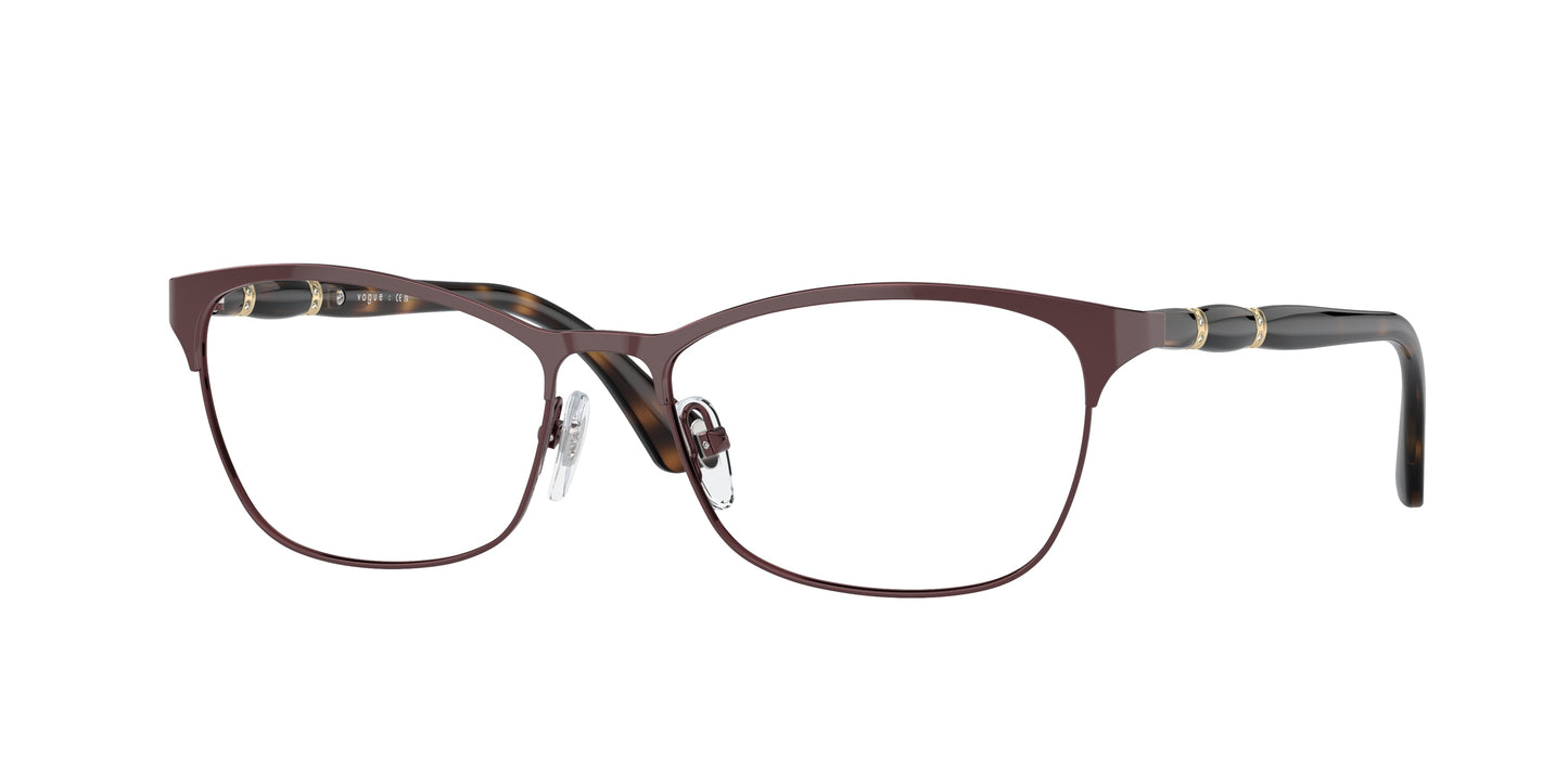 Vogue VO3987B Cat Eye Eyeglasses 811-Brown 52-135-16 - Color Map Brown