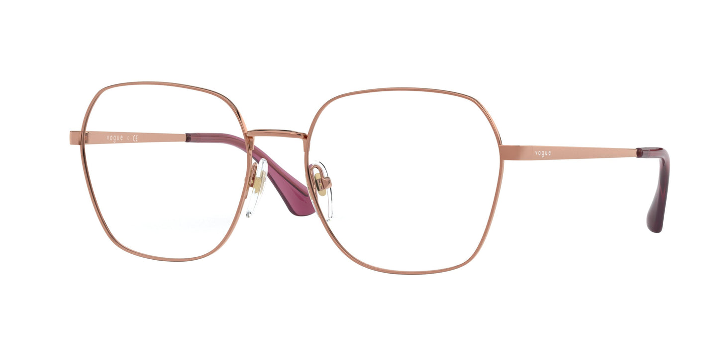 Vogue VO4170D Square Eyeglasses 5075-Rose Gold 55-140-17 - Color Map Gold