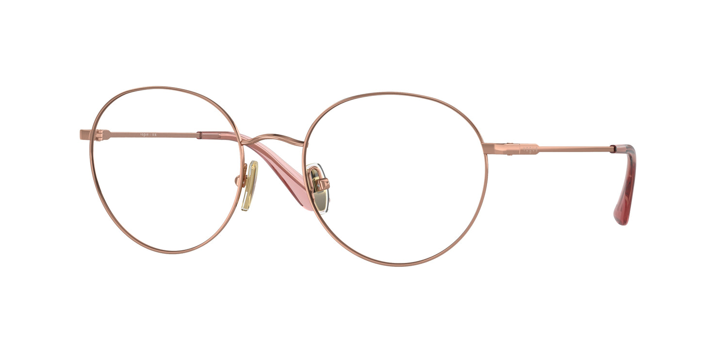 Vogue VO4177 Phantos Eyeglasses 5152-Rose Gold 52-135-19 - Color Map Gold