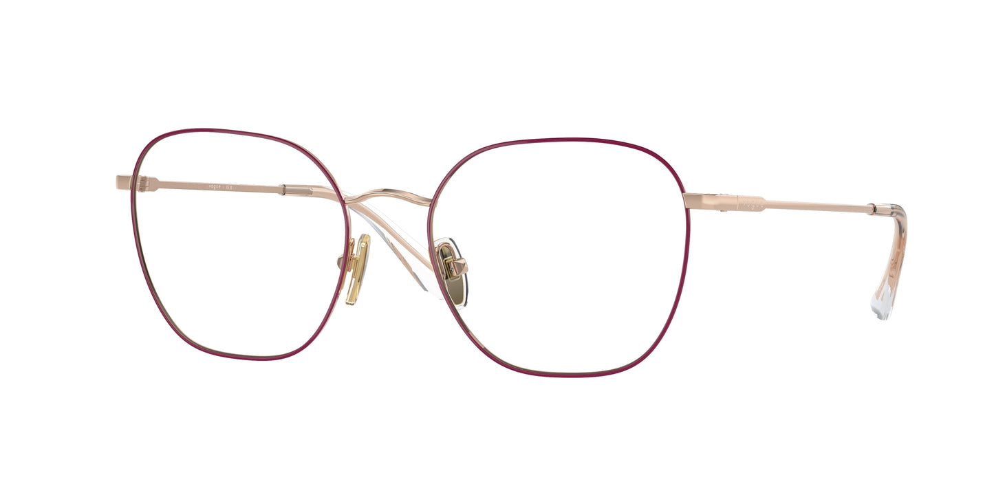 Vogue VO4178 Square Eyeglasses 5089-Top Purple/Rose Gold 52-135-18 - Color Map Violet