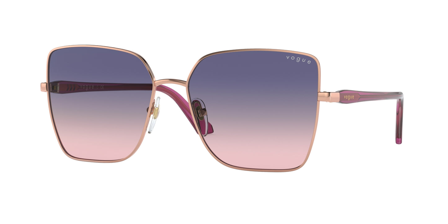 Vogue VO4199S Butterfly Sunglasses 5075I6-Pink Gold 58-140-16 - Color Map Pink
