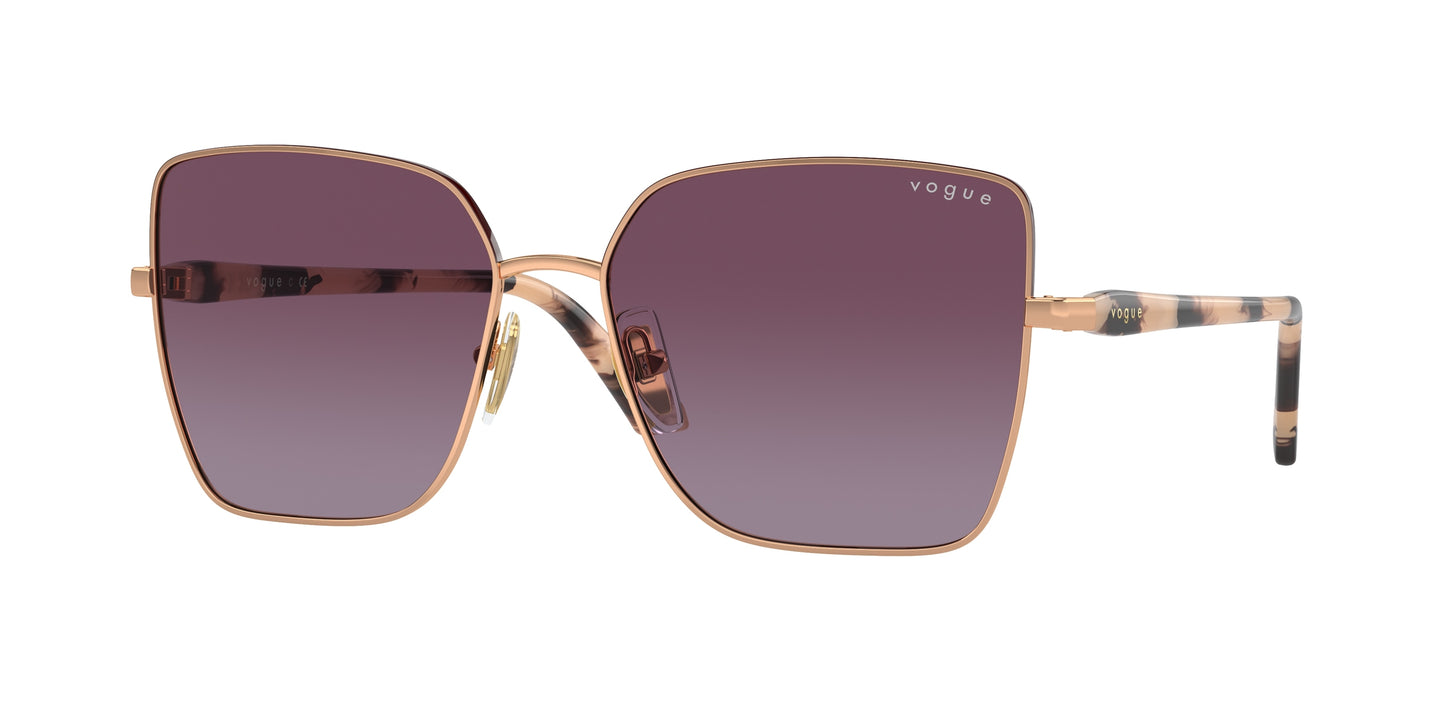 Vogue VO4199S Butterfly Sunglasses 51708H-Top Bordeaux/Rose Gold 58-140-16 - Color Map Red