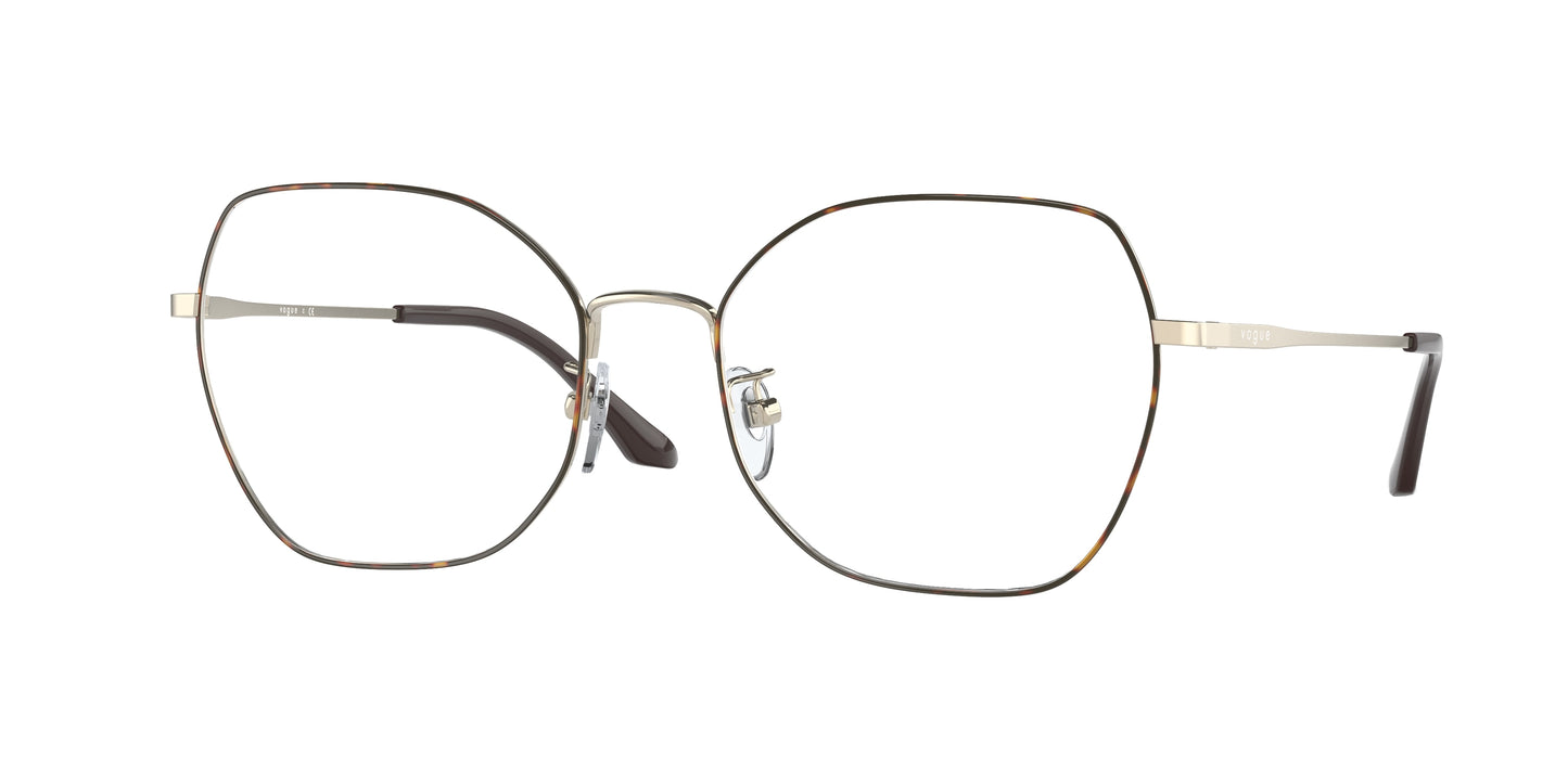Vogue VO4201D Butterfly Eyeglasses 5078-Top Havana/Pale Gold 55-140-18 - Color Map Brown