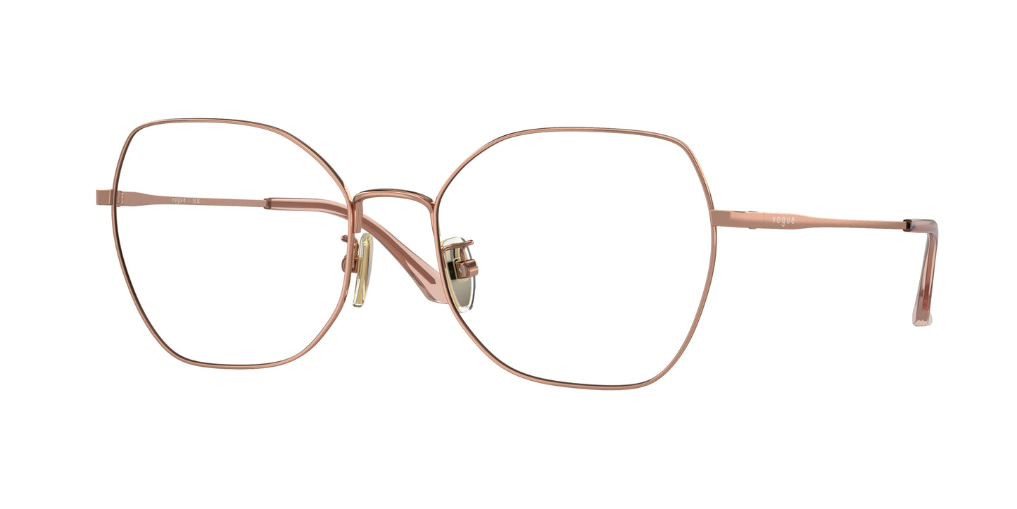Vogue VO4201D Butterfly Eyeglasses 5152-Rose Gold 55-140-18 - Color Map Gold