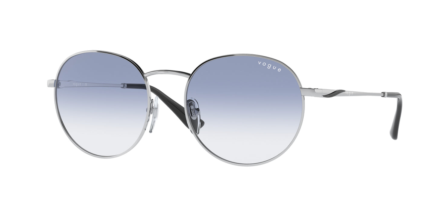 Vogue VO4206S Pillow Sunglasses 323/19-Silver 53-140-19 - Color Map Silver