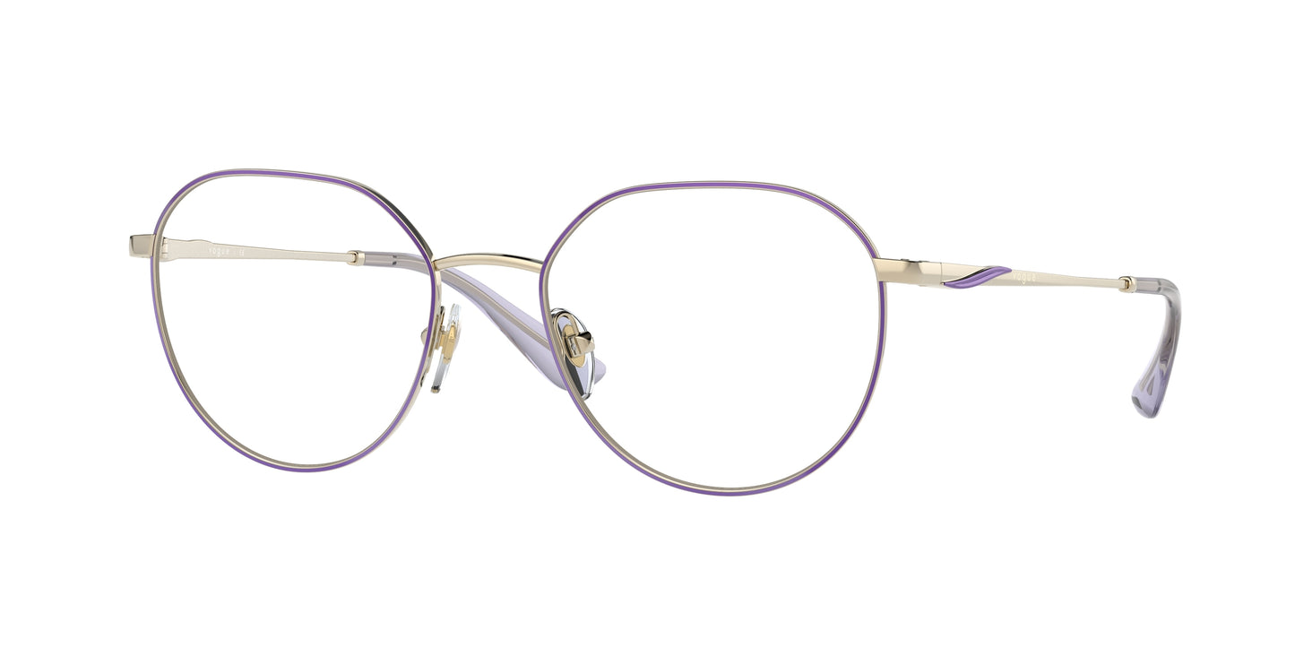 Vogue VO4209 Irregular Eyeglasses 5140-Top Violet/Pale Gold 52-140-18 - Color Map Violet