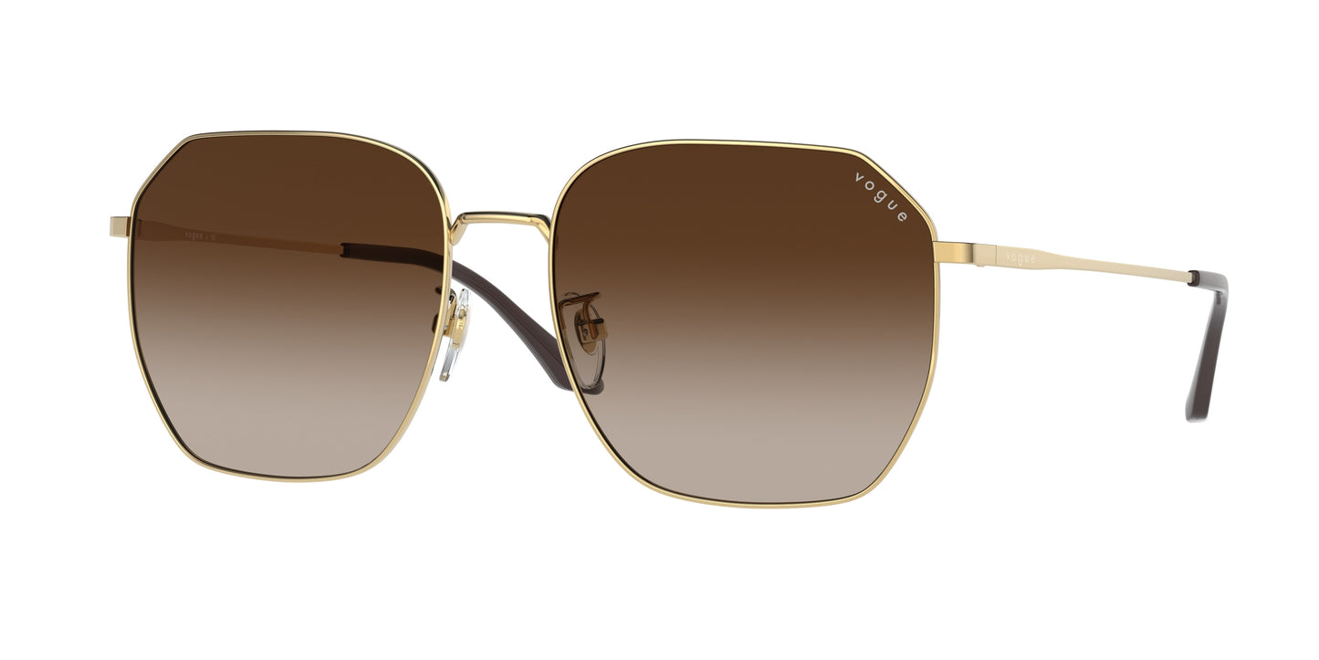 Vogue VO4215SD Irregular Sunglasses 280/13-Gold 58-145-17 - Color Map Gold