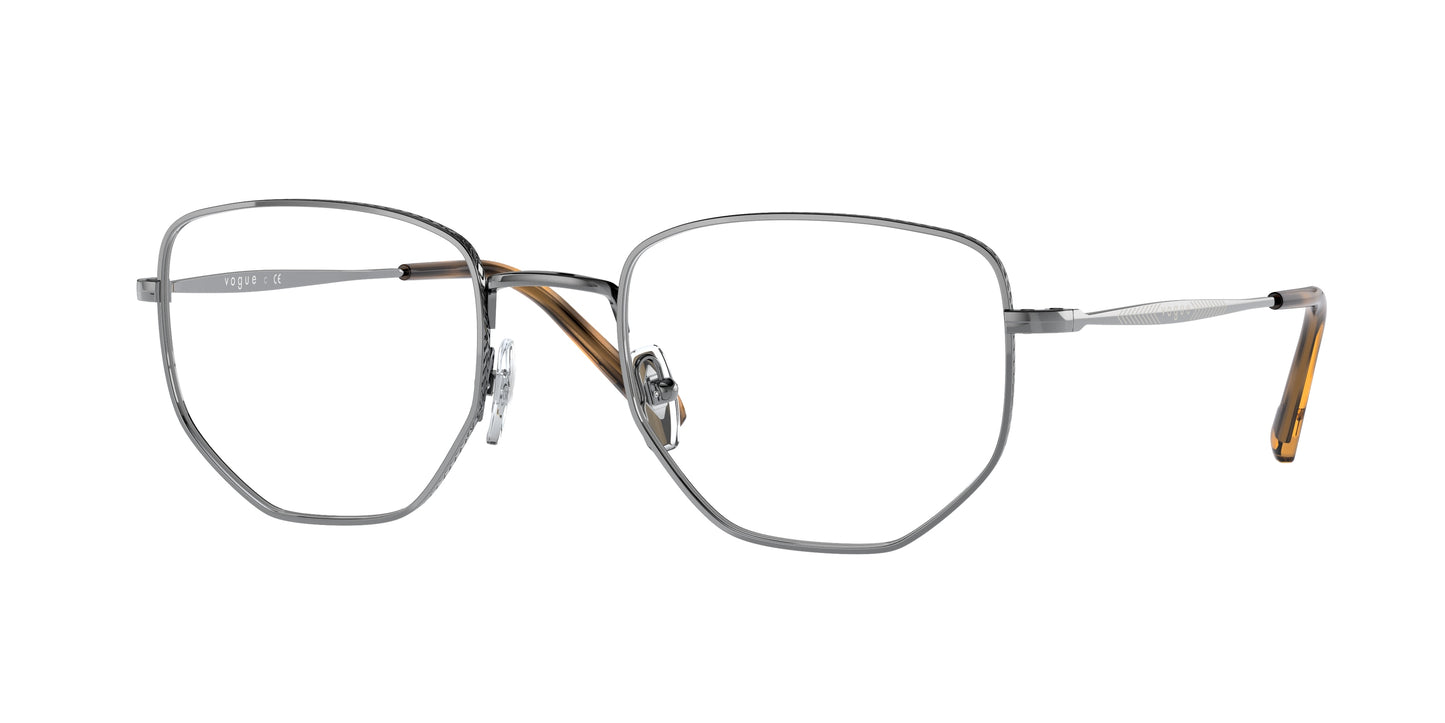 Vogue VO4221 Irregular Eyeglasses 548-Gunmetal 53-145-21 - Color Map Grey