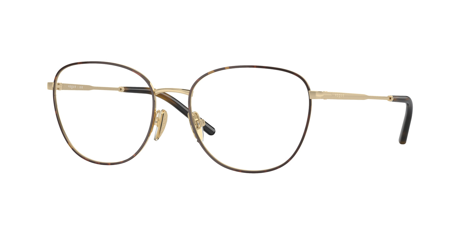 Vogue VO4231 Butterfly Eyeglasses 5078-Top Havana/Pale Gold 53-135-17 - Color Map Brown