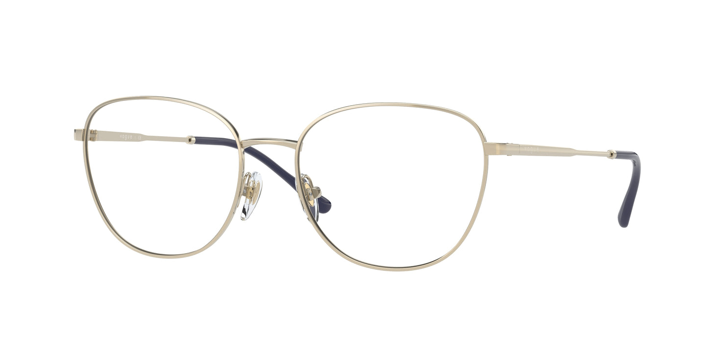 Vogue VO4231 Butterfly Eyeglasses 848-Pale Gold 53-135-17 - Color Map Gold