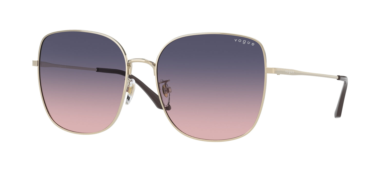 Vogue VO4237SD Square Sunglasses 848/I6-Pale Gold 58-145-17 - Color Map Gold