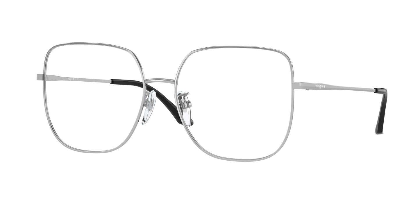 Vogue VO4238D Irregular Eyeglasses 323-Silver 56-145-16 - Color Map Silver
