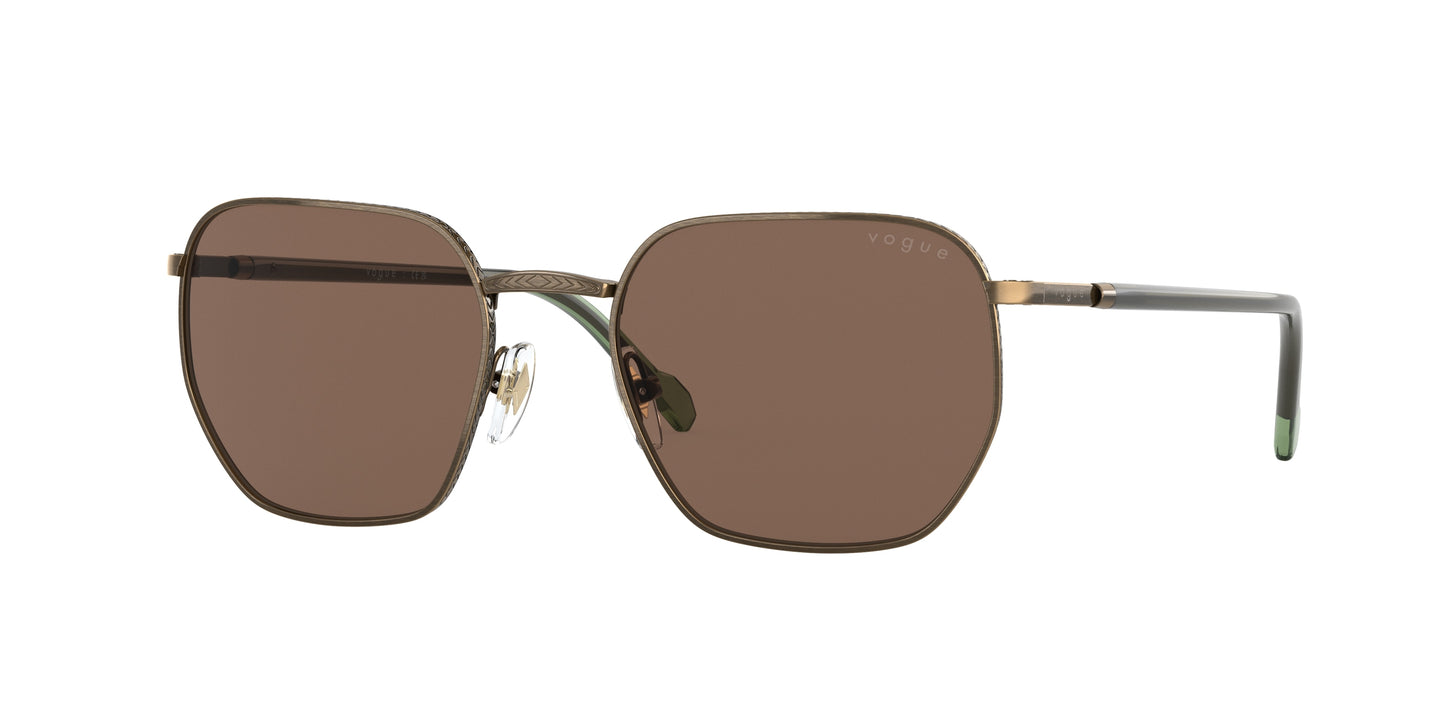 Vogue VO4257S Irregular Sunglasses 513773-Gold Antique 52-145-19 - Color Map Gold
