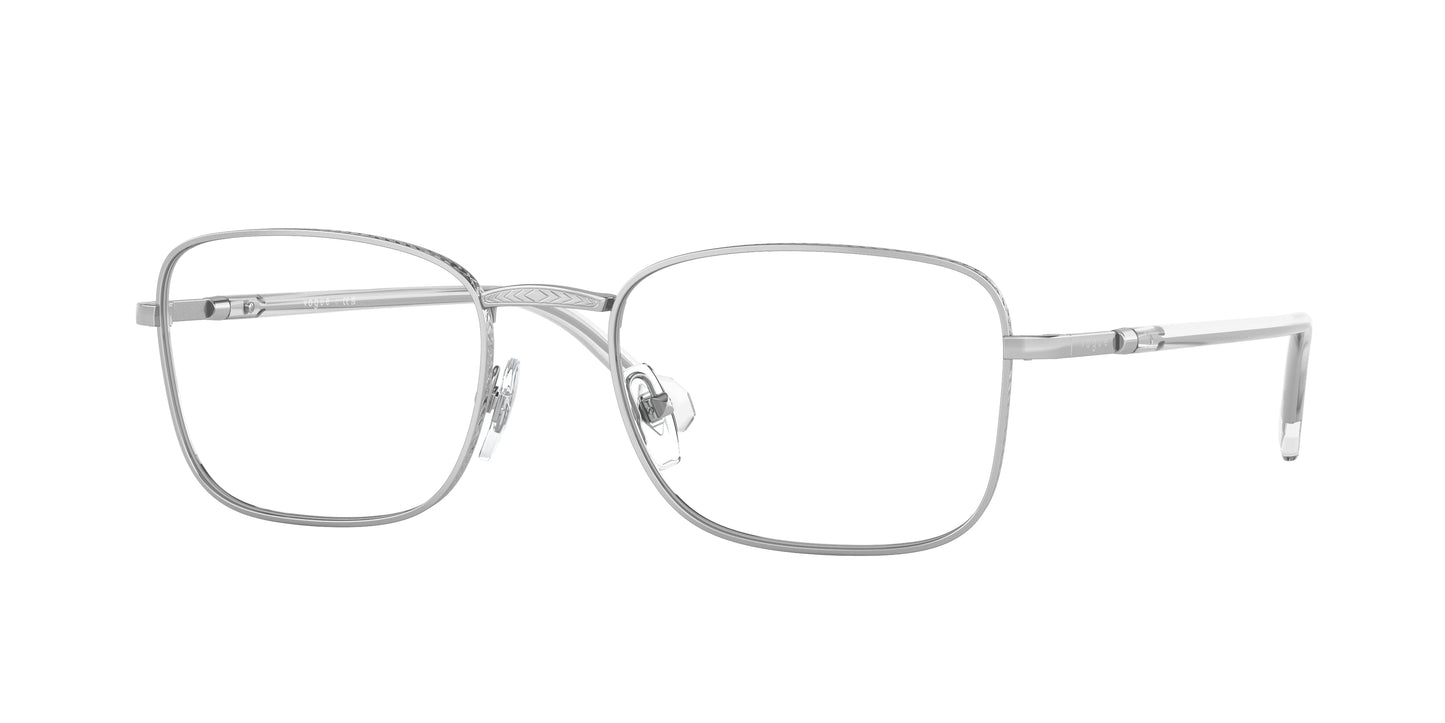 Vogue VO4258 Rectangle Eyeglasses 323-Silver 52-145-19 - Color Map Silver