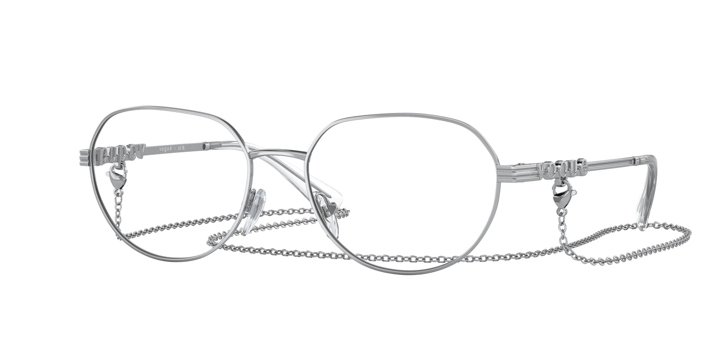 Vogue VO4259 Irregular Eyeglasses 323-Silver 53-135-17 - Color Map Silver