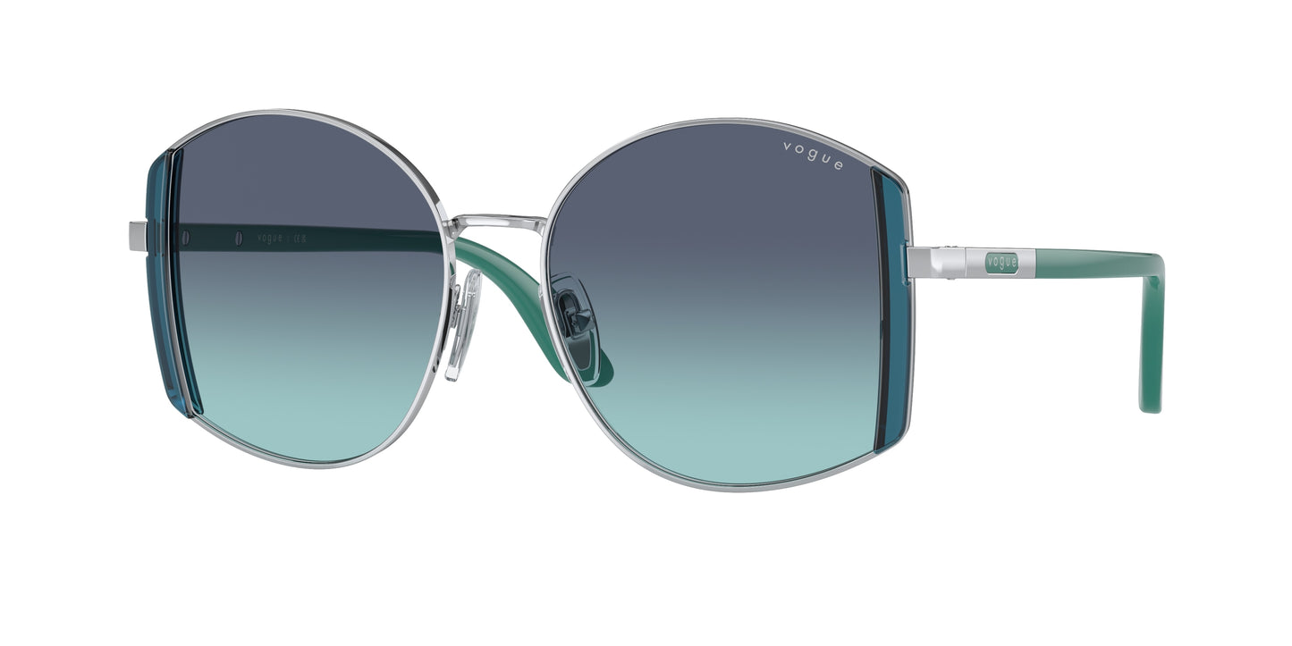 Vogue VO4267S Irregular Sunglasses 323/4S-Silver 53-140-16 - Color Map Silver