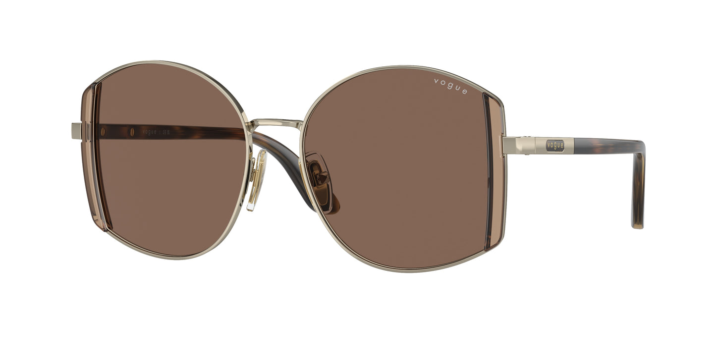 Vogue VO4267S Irregular Sunglasses 848/73-Pale Gold 53-140-16 - Color Map Gold